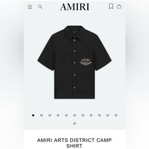 AMIRI Black Casual Button Down Shirt